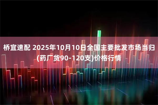 桥宜速配 2025年10月10日全国主要批发市场当归(药厂货90-120支)价格行情